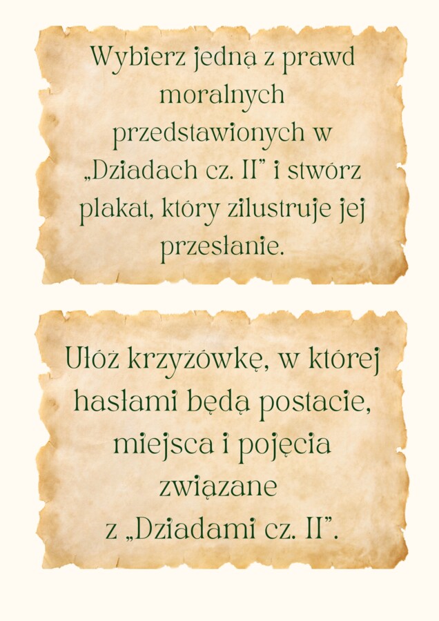 Czytanie narodowe/narodowe czytanie 2026 - Dziady, Adam Mickiewicz. Pakiet materiałów
