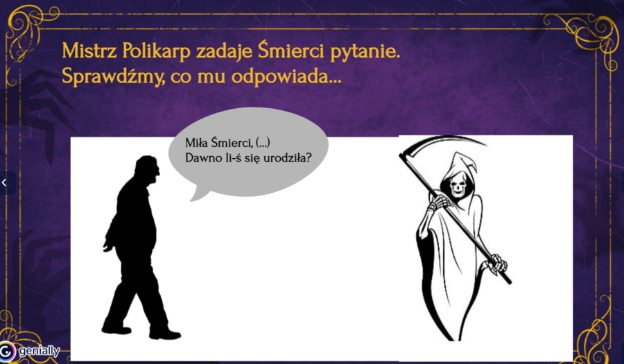 Rozmowa Mistrza Polikarpa ze śmiercią - prezentacja