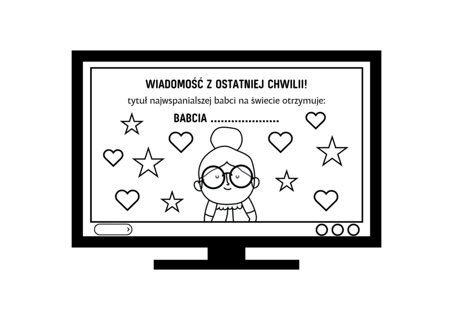 KOLOROWANKA DZIEŃ BABCI I DZIADKA