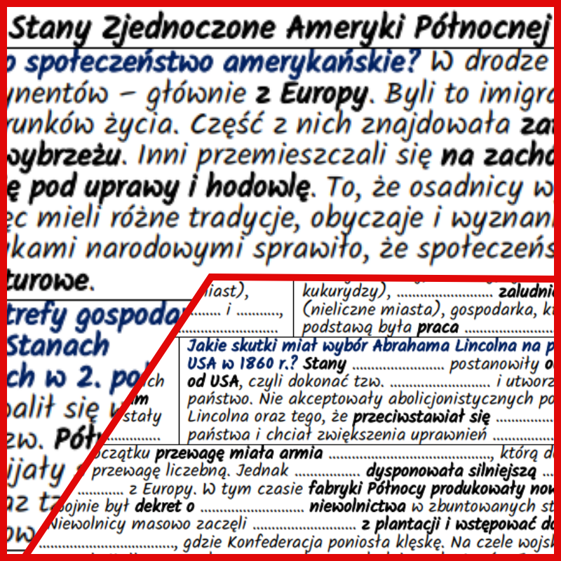 Stany Zjednoczone Ameryki Północnej – wojna secesyjna oraz terytorium, gospodarka i polityka w XIX w.