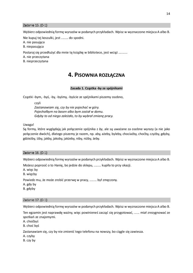 Zmiany w ortografii od 2026 roku. Treść zmian, 50 zadań i dyktanda