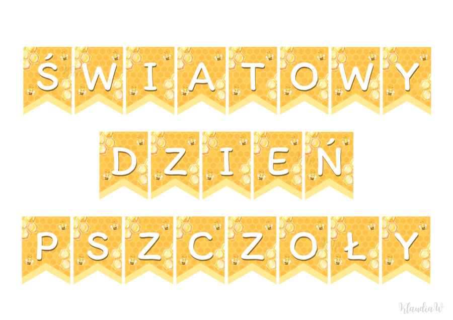 Światowy Dzień Pszczoły - girlanda