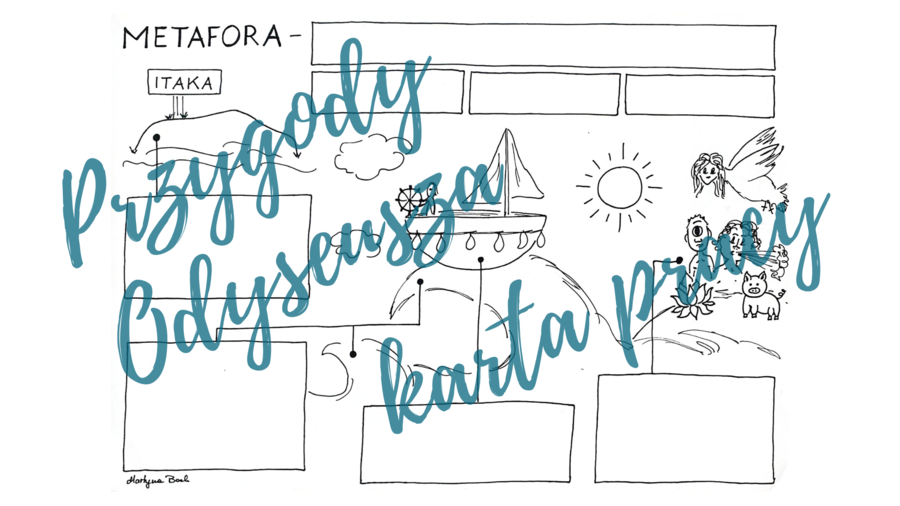 "Przygody Odyseusza": Metafory w utworze *Rysunkowa karta pracy*