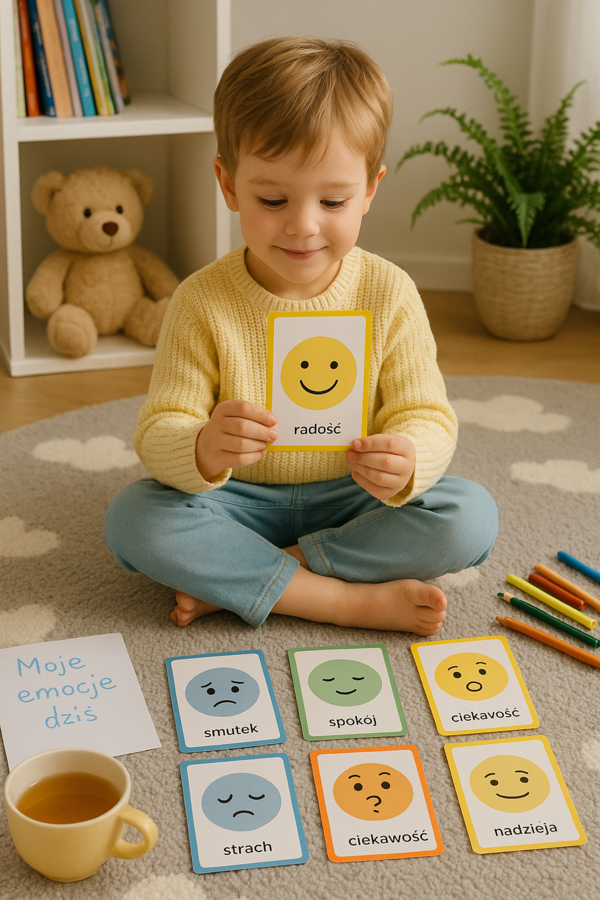 „Deszczowe emocje” – karty obrazkowe do rozmów o uczuciach