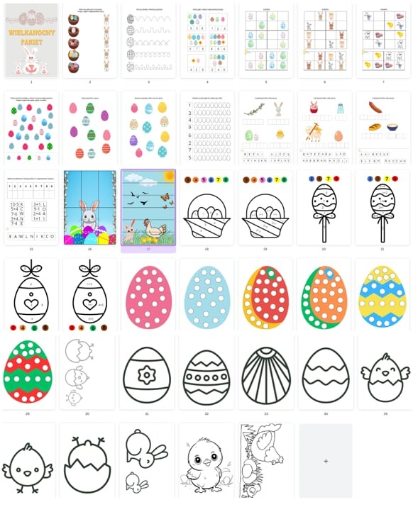 Duży pakiet wielkanocny