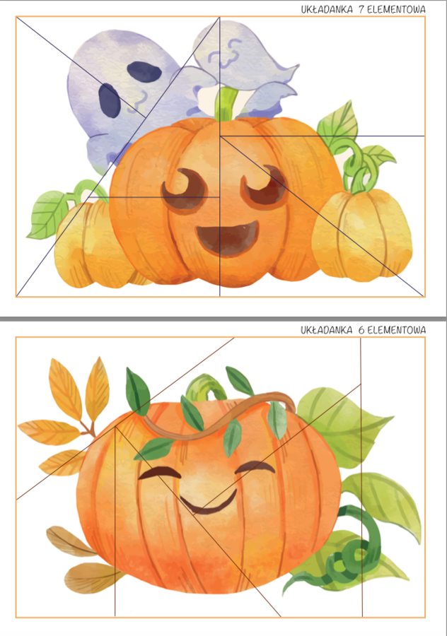 Układanki 3,4,6,7 elementowe