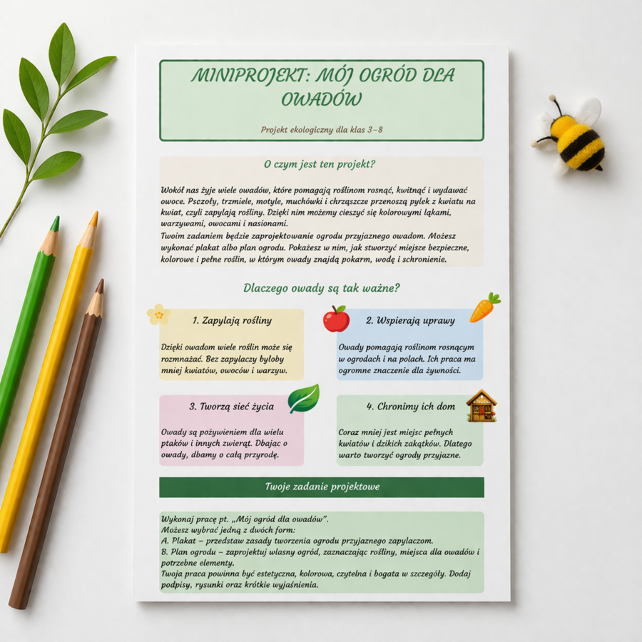 Mój ogród dla owadów [Miniprojekt]