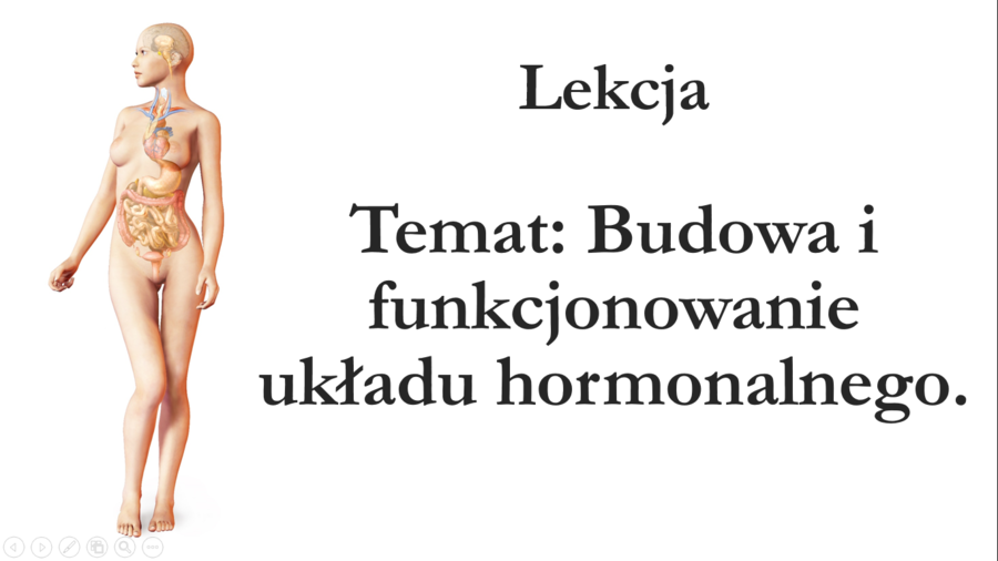 Klasa 7 - Budowa układu hormonalnego - prezentacja