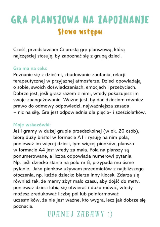 10 scenariuszy zajęć psychologicznych