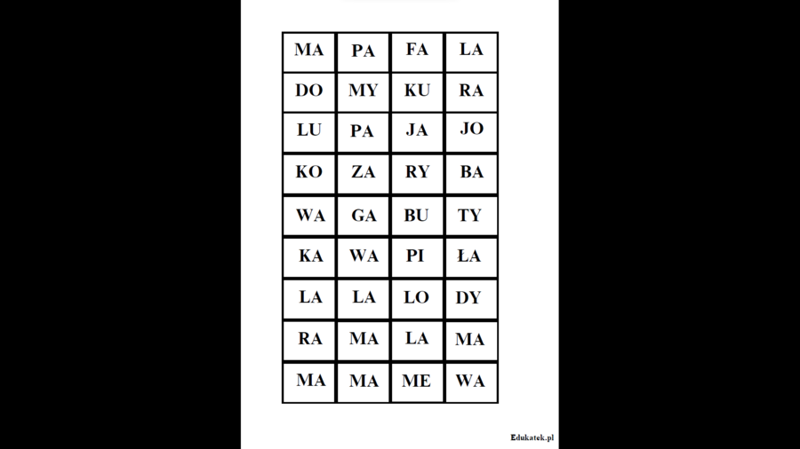 Sylabowe ABC – nauka czytania