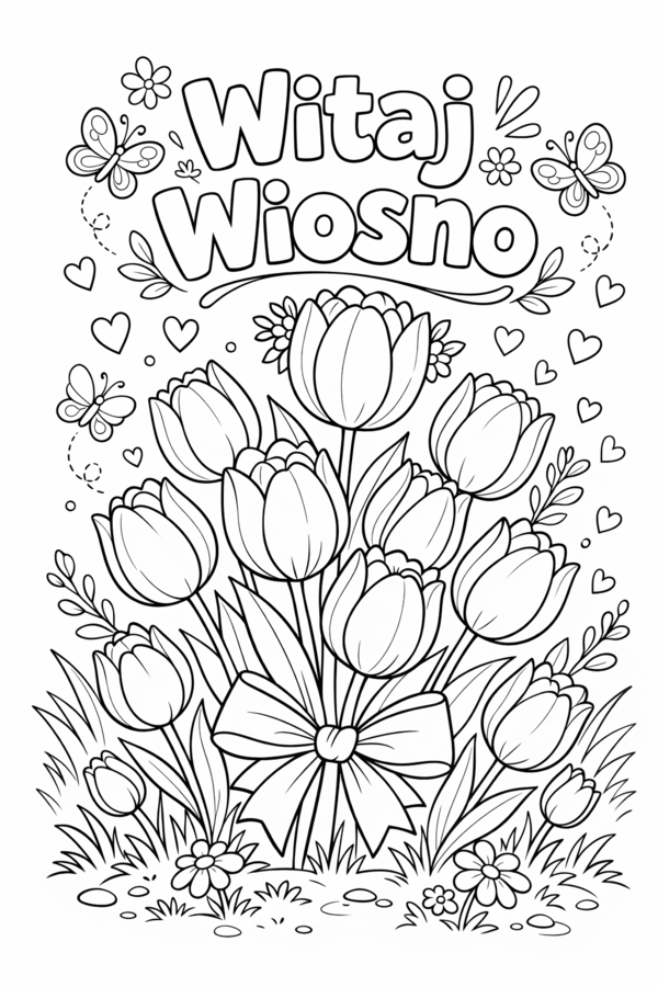 Kolorowanki Witaj Wiosno 10 sztuk