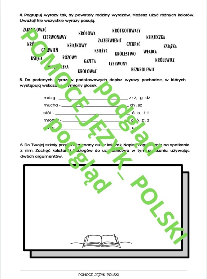 Dzień Języka Ojczystego - zadania dla kl. 8