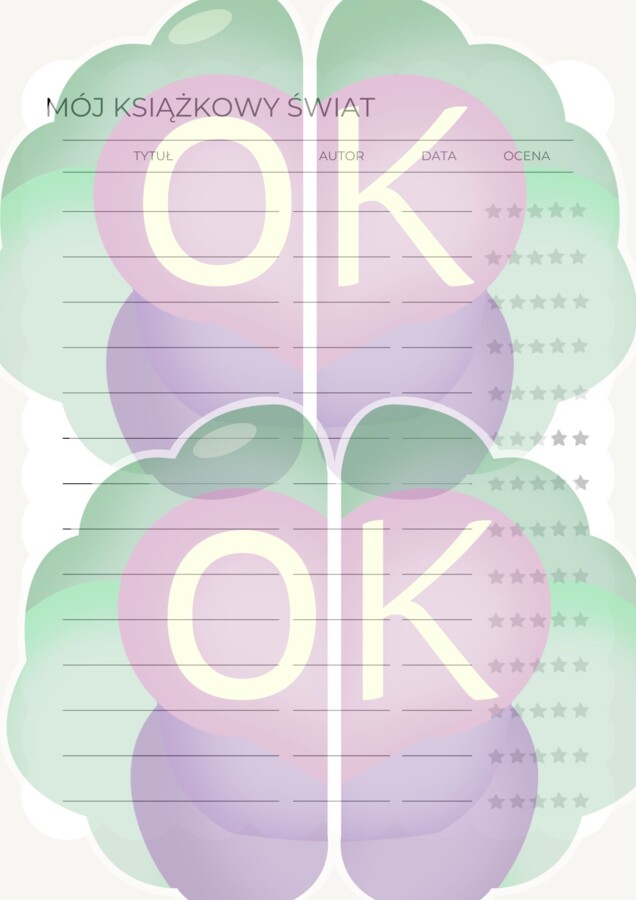 Mój Dziennik Lektur – Pakiet Kart Pracy i Tropiciel Czytelnictwa (6 stron)