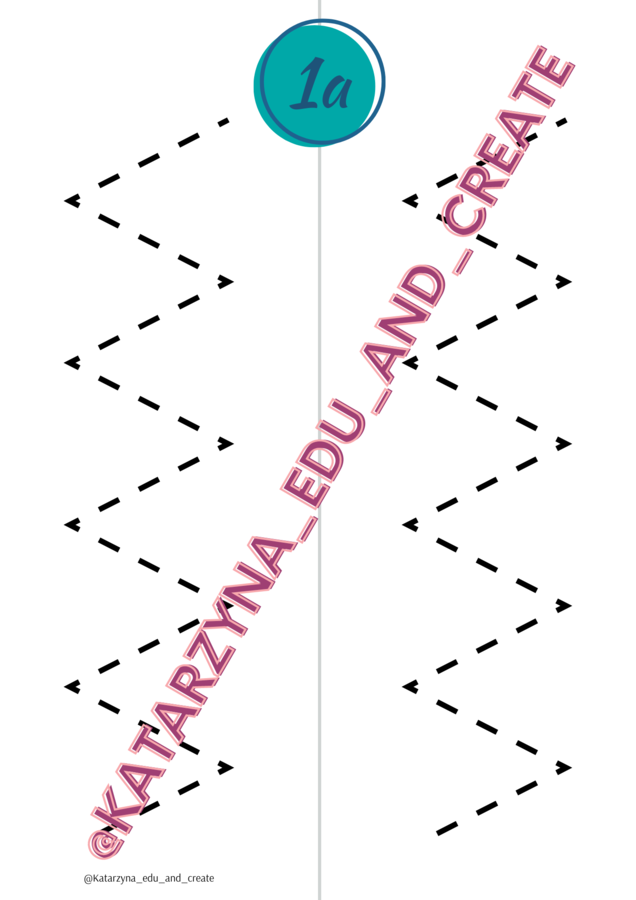 Skoordynuj swój mózg - zygzaki - ćwiczenia grafomotoryczne