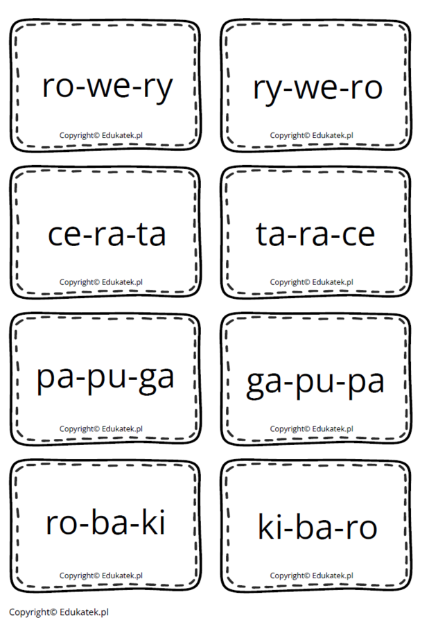 Sylabowy bałagan – nauka czytania, ćwiczenia słuchowe