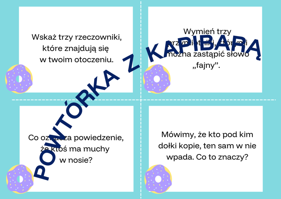 Powtórka z kapibarą - interdyscyplinarna gra planszowa