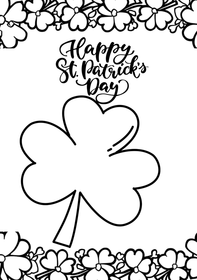 Saint Patrick's Day- kolorowanki 12 sztuk