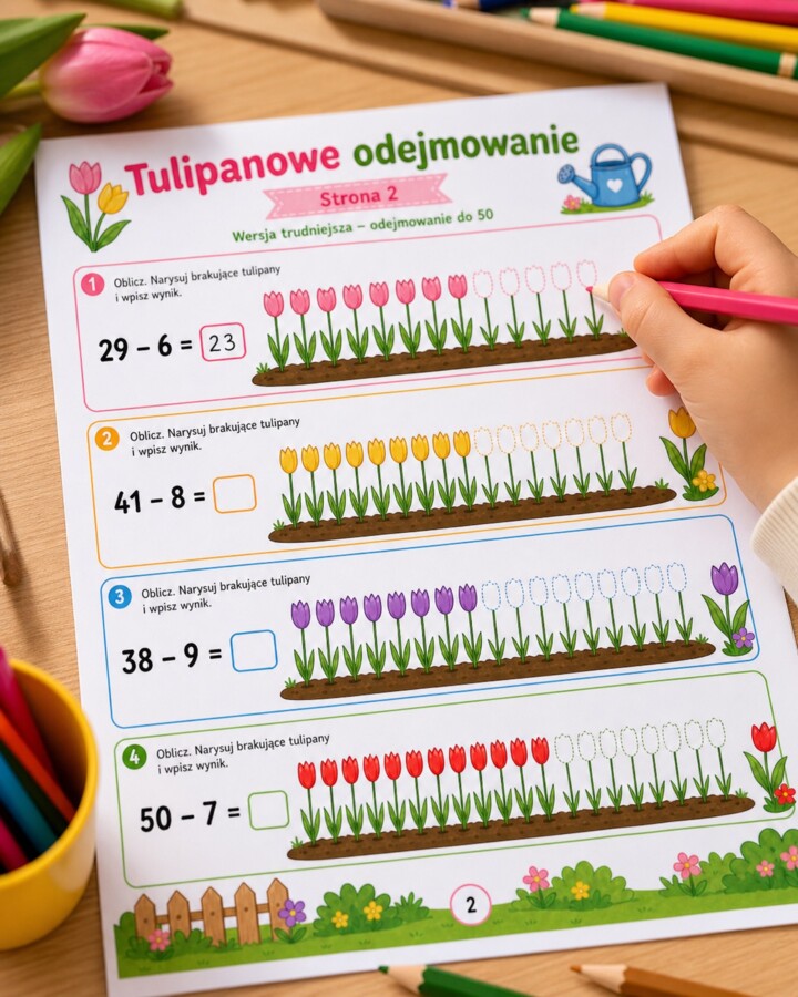 Tulipanowe odejmowanie