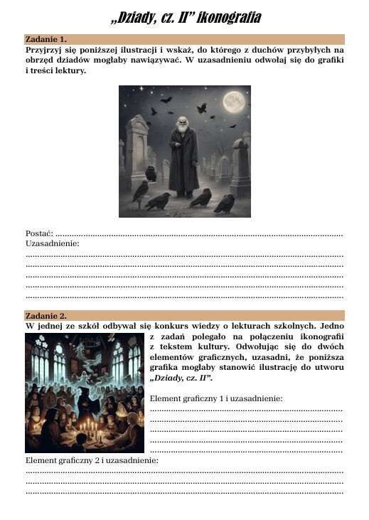 Zestaw lekturowy "Dziady, cz. II"