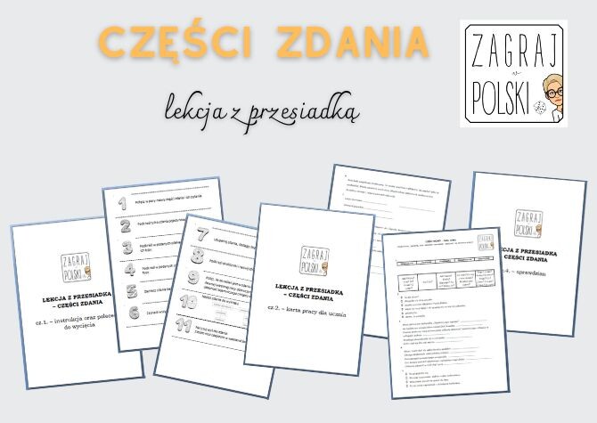 Lekcja z przesiadką - części zdania