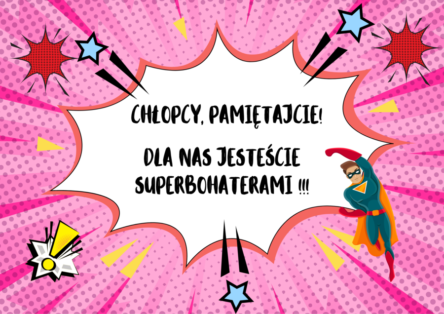 Gazetka szkolna - Dzień Chłopaka.