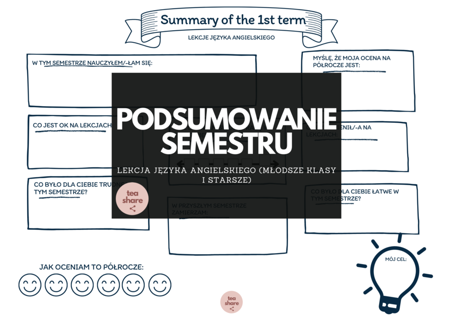 podsumowanie semestru - lekcje języka angielskiego