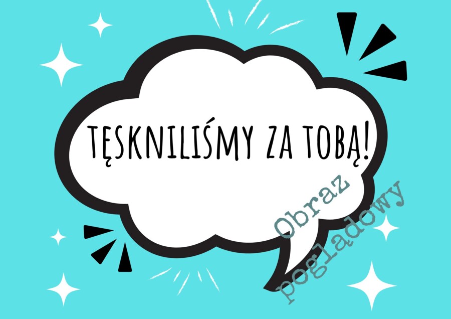 Powrót do szkoły - powitalna gazetka - chmurki z dobrym słowem