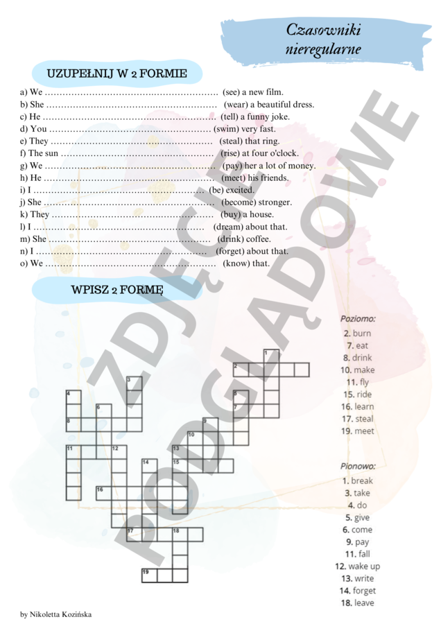 Brainy 7 unit 1 - karty pracy