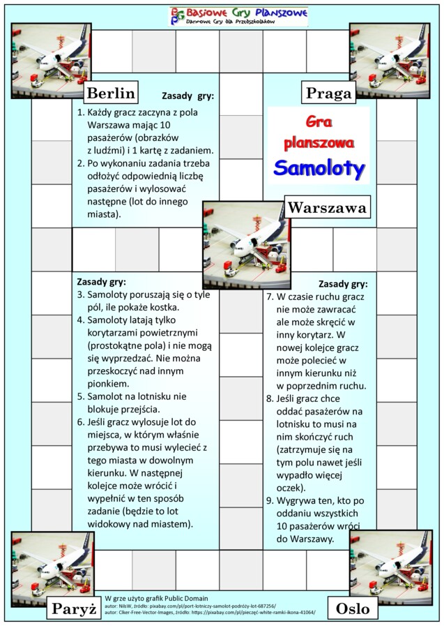 Samoloty – Gra planszowa