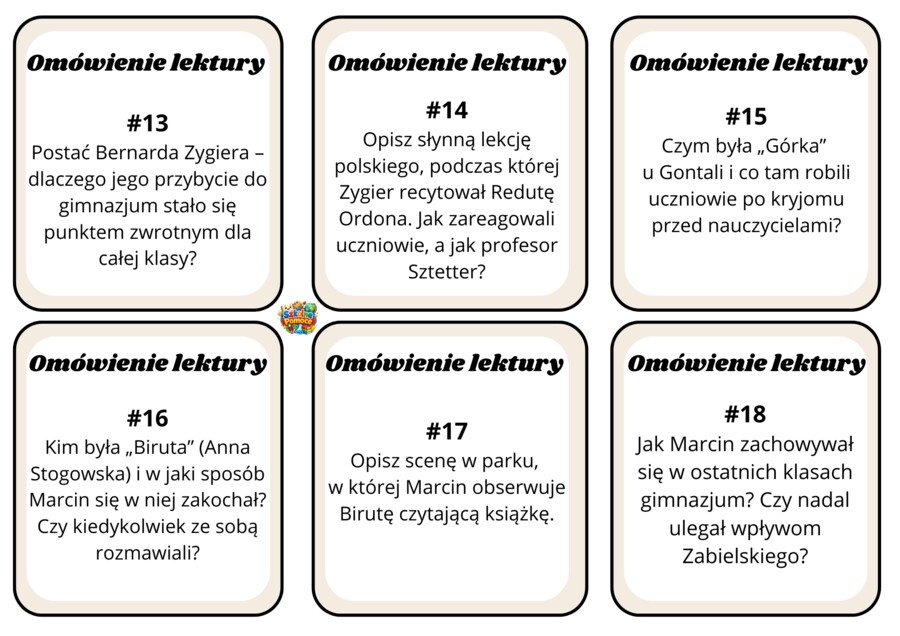 Syzyfowe prace - karty z pytaniami