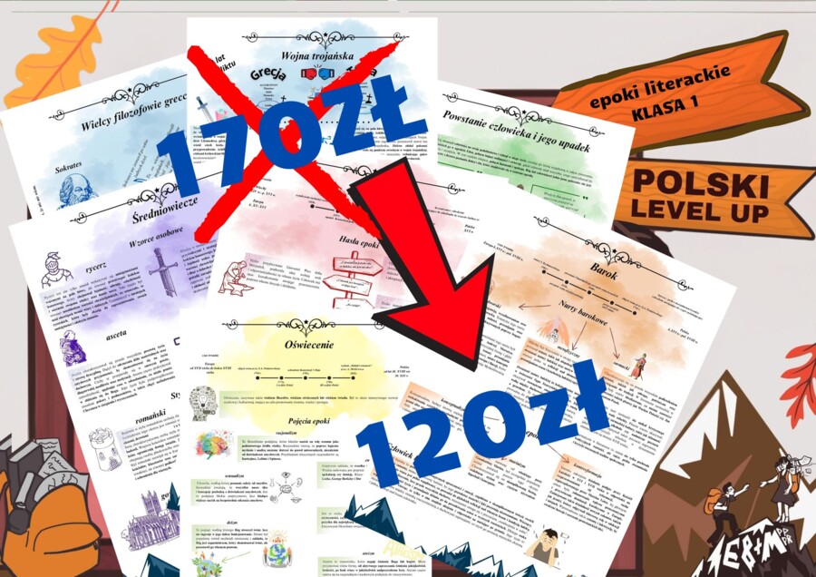 epoki literackie_klasa1_GRATIS ŚRODKI STYLISTYCZNE_Polski Level Up