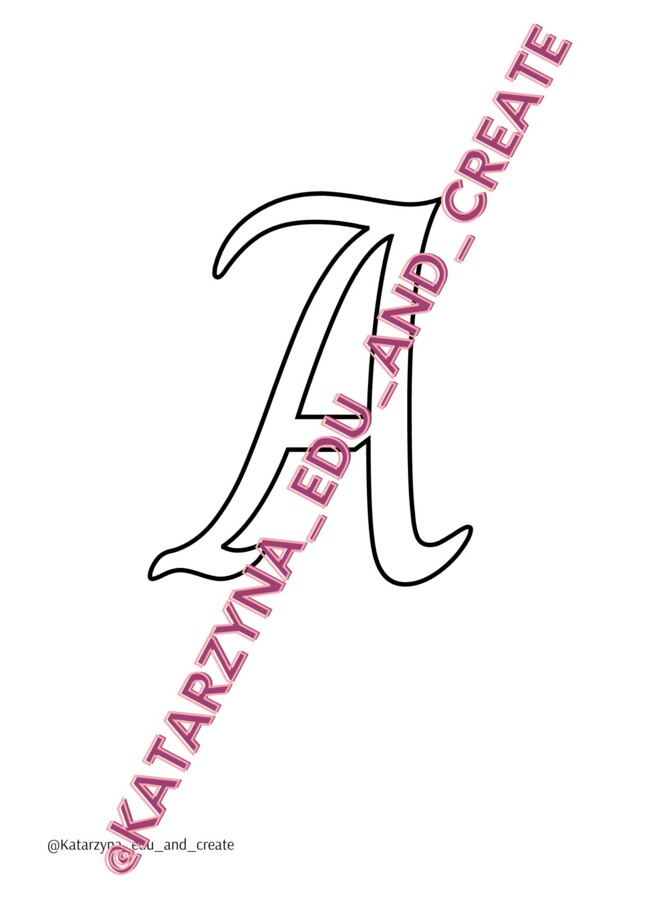 Szablon liter - charm - wielkie