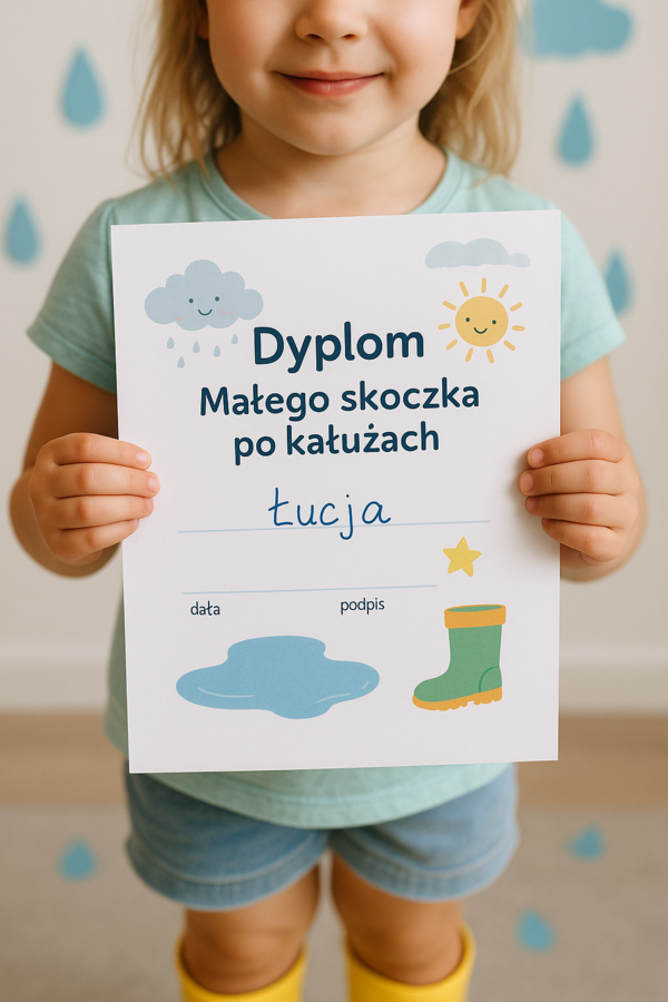 Karty ruchowe „Skacz po kałużach”