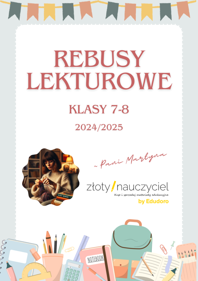 Rebusy lekturowe (klasy 7-8) *NOWA PODSTAWA*