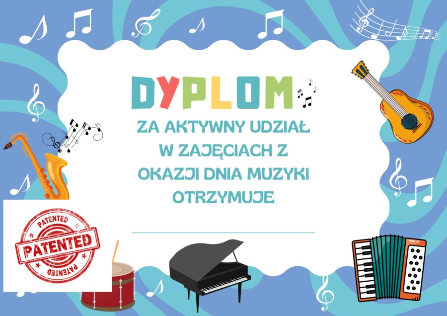Dyplom - Dzień Muzyki