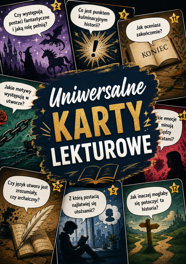 Uniwersalne karty lekturowe.