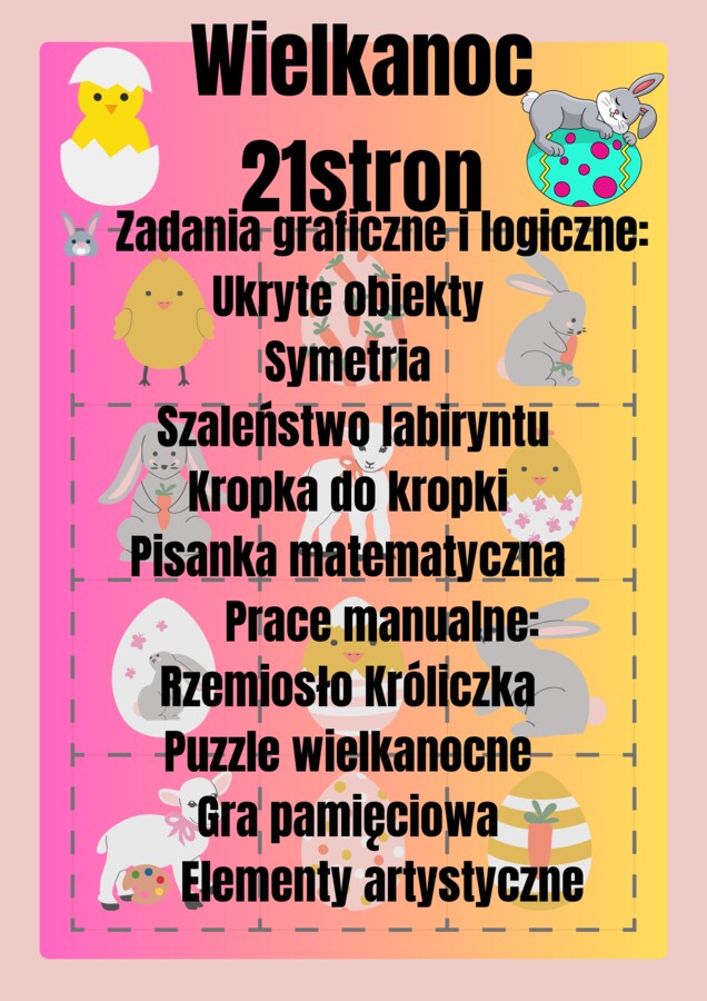 WIELKANOC KARTA PRACY 21 stron