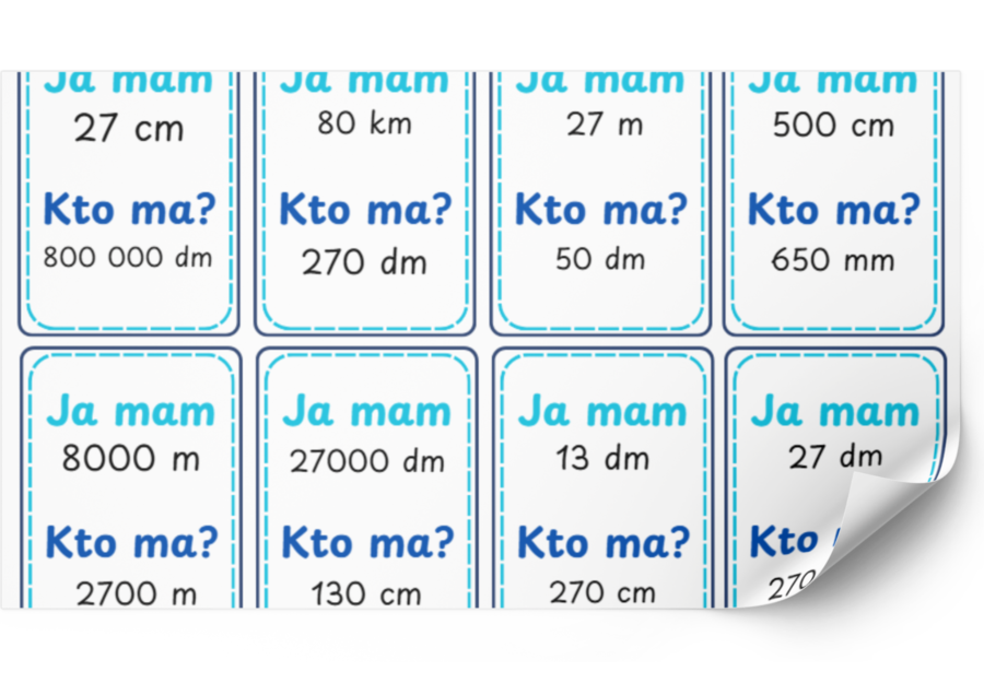 Ja mam, kto ma jednostki długości, zamiana jednostek