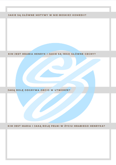 "Nie-Boska komedia" – Gotowy zestaw pytań i odpowiedzi dla nauczycieli szkół średnich