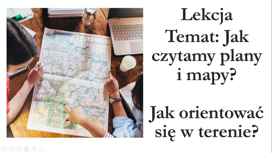 Klasa 4 - Jak czytamy plany i mapy? - prezentacja