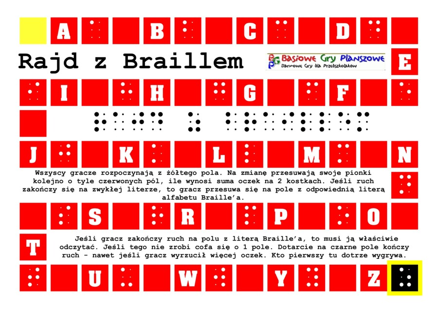 Rajd z Braillem – Gra planszowa