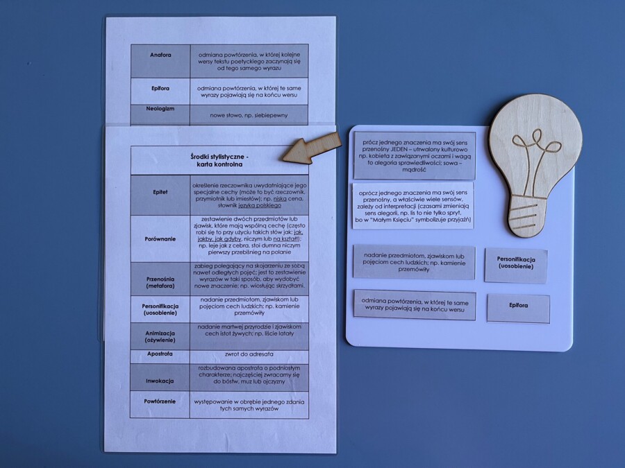 Środki stylistyczne - definicje - tabela