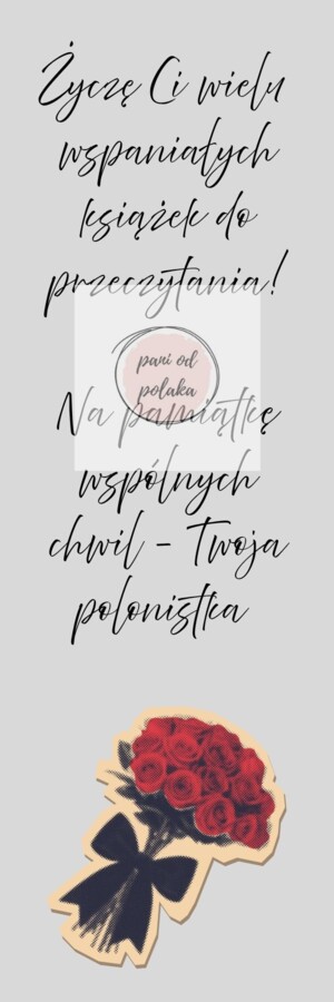 Zakładka do książki, upominek na koniec roku