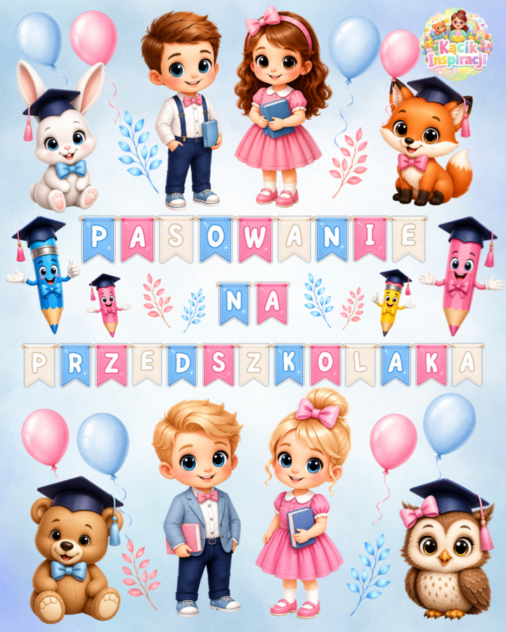 🎓✨ PASOWANIE NA PRZEDSZKOLAKA – wyjątkowa dekoracja na ten ważny dzień! ✨🎓