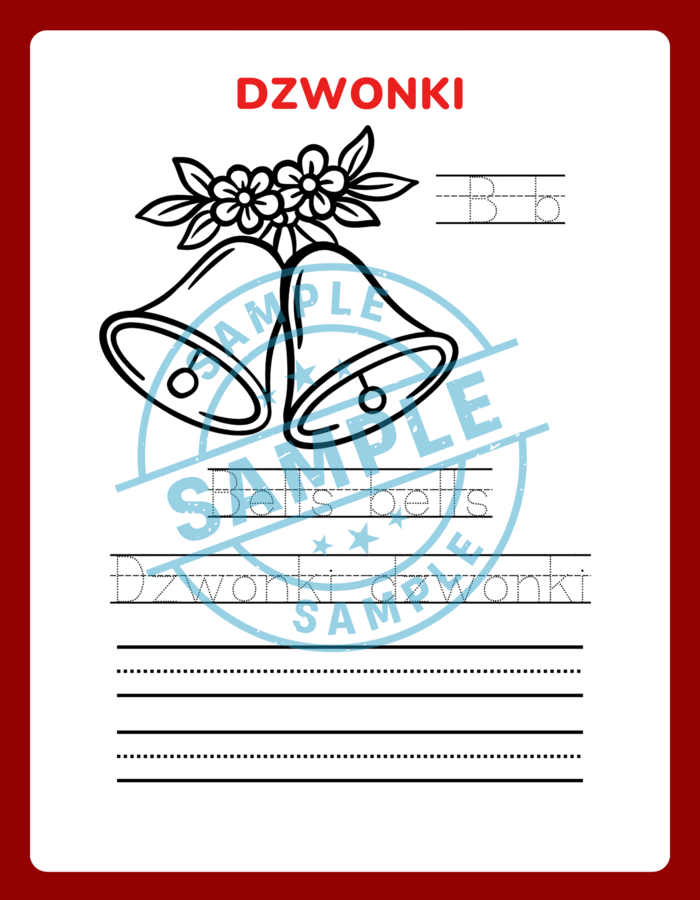 Świąteczne Słówka - Nauka Pisania - Polsko Angielskie - zadania, zagadki, ćwiczenie pisowni