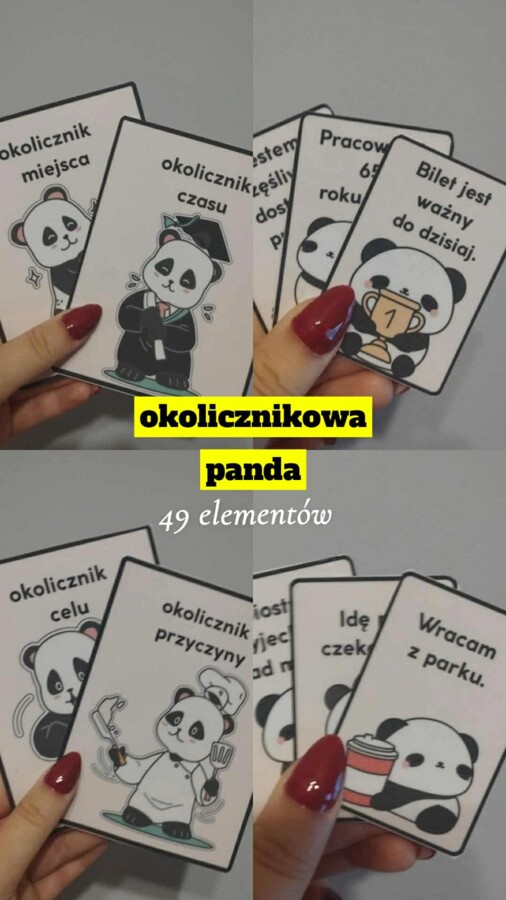 "Okolicznikowa panda" - rodzaje okoliczników