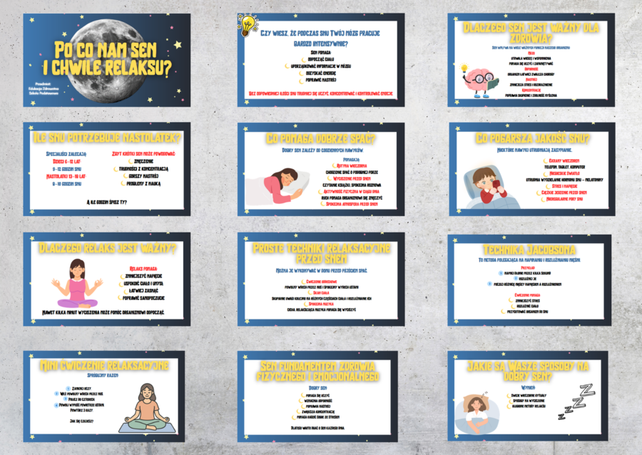 Po co nam sen i chwile relaksu? Prezentacja/ Edukacja zdrowotna