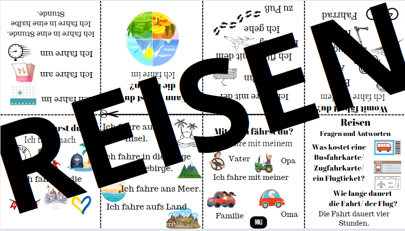 leporello - REISEN - j. niemiecki - wklejka