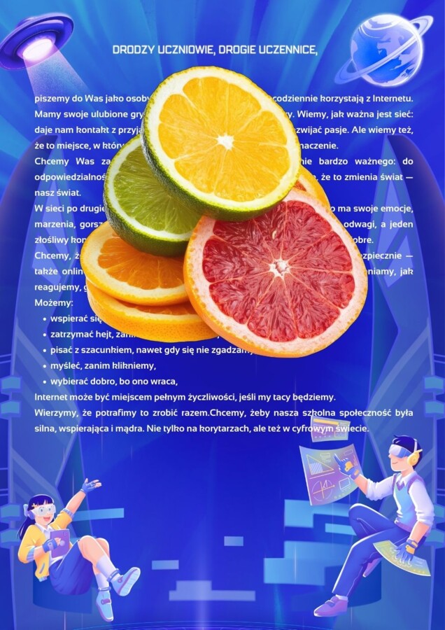 Dzień Bezpiecznego Internetu- plakat (list rówieśników)