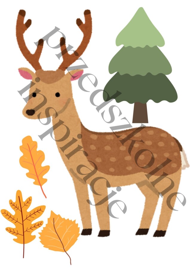 ZWIERZĘTA LEŚNE - Jesienne dekoracje na tablicę lub okna